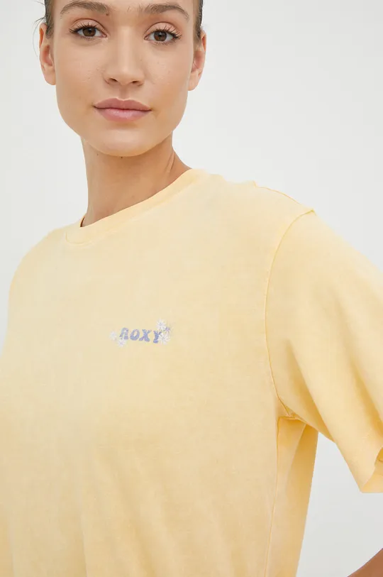 Βαμβακερό μπλουζάκι Roxy  100% Βαμβάκι