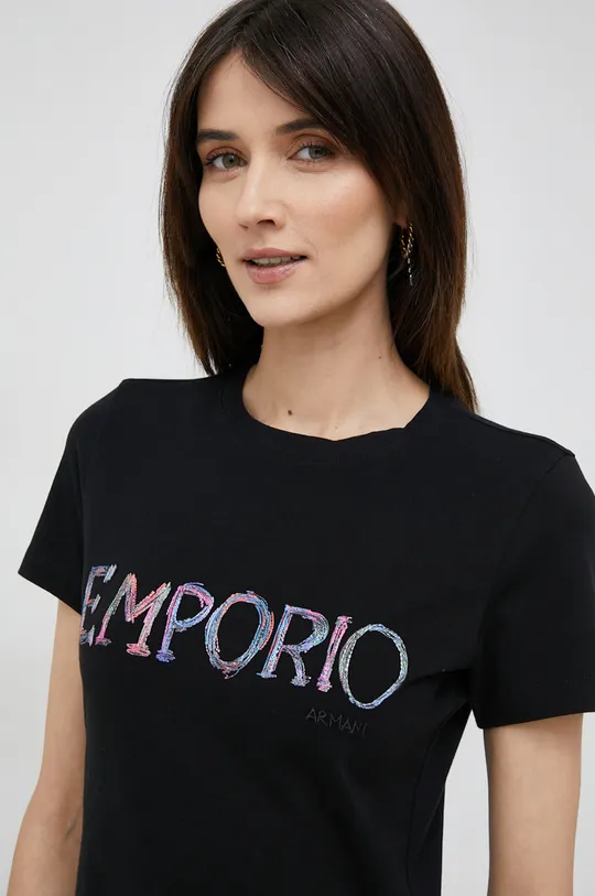černá Tričko Emporio Armani