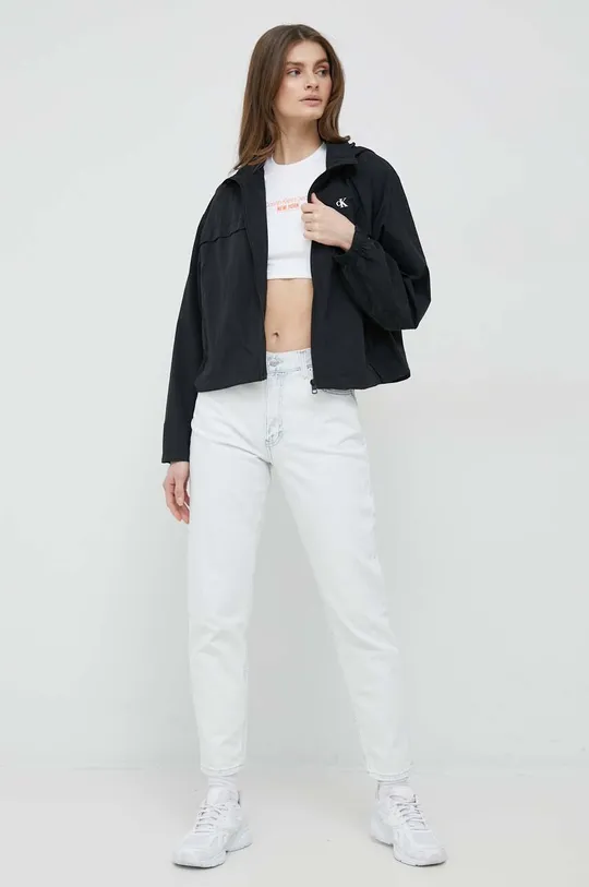 Kratka majica Calvin Klein Jeans bela