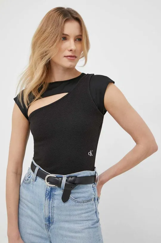 μαύρο Top Calvin Klein Jeans Γυναικεία
