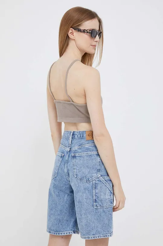 Βαμβακερό Top Calvin Klein Jeans  100% Βαμβάκι