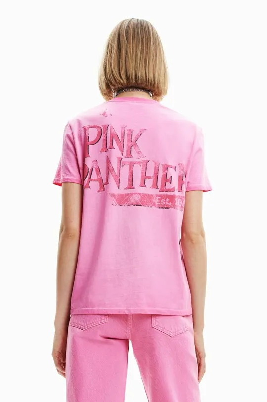 ροζ Βαμβακερό μπλουζάκι Desigual