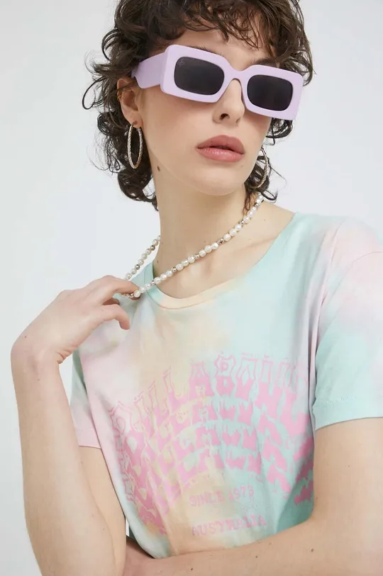 πολύχρωμο Βαμβακερό μπλουζάκι Billabong