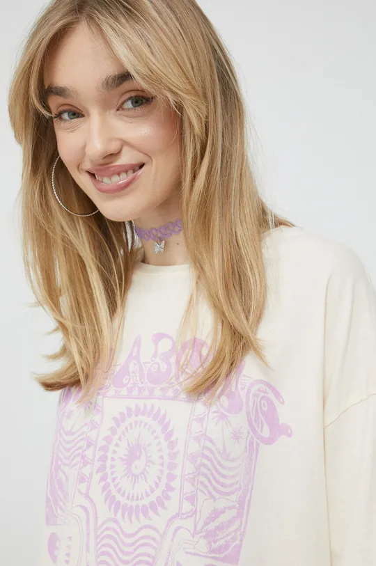 béžová Bavlnené tričko Billabong