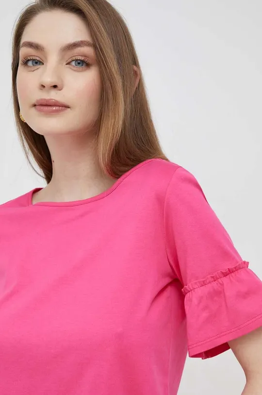 różowy Pennyblack t-shirt bawełniany