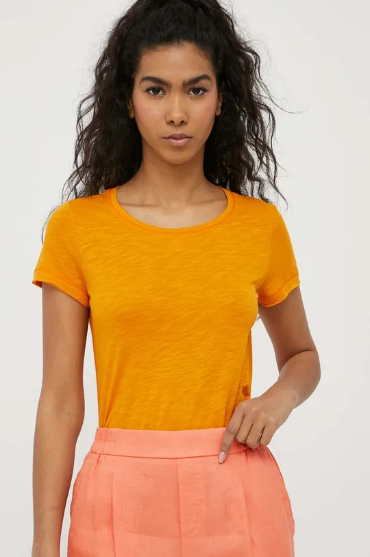 πορτοκαλί Μπλουζάκι Sisley Γυναικεία