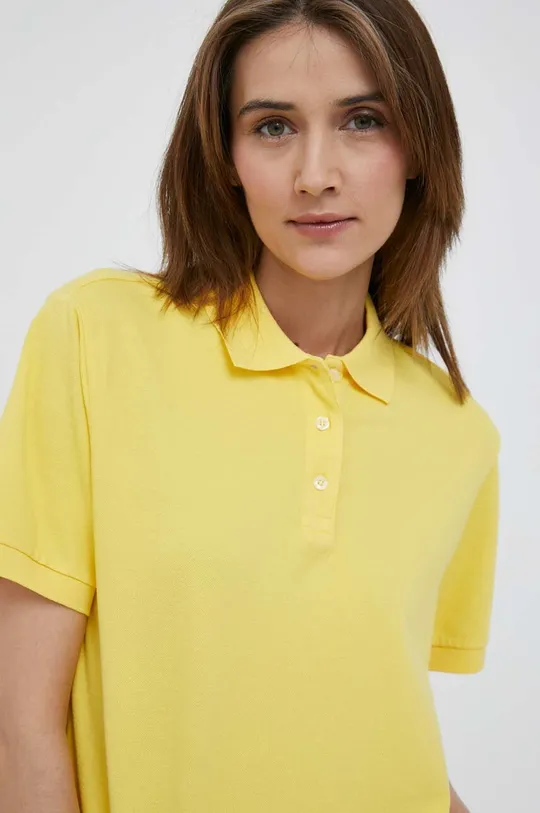 żółty United Colors of Benetton t-shirt Damski