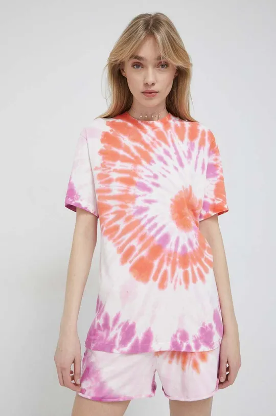 πολύχρωμο Βαμβακερό μπλουζάκι HUGO Γυναικεία