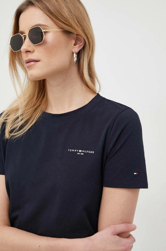 sötétkék Tommy Hilfiger t-shirt