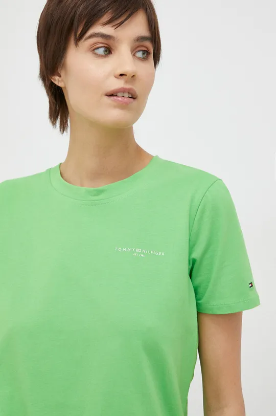πράσινο Μπλουζάκι Tommy Hilfiger