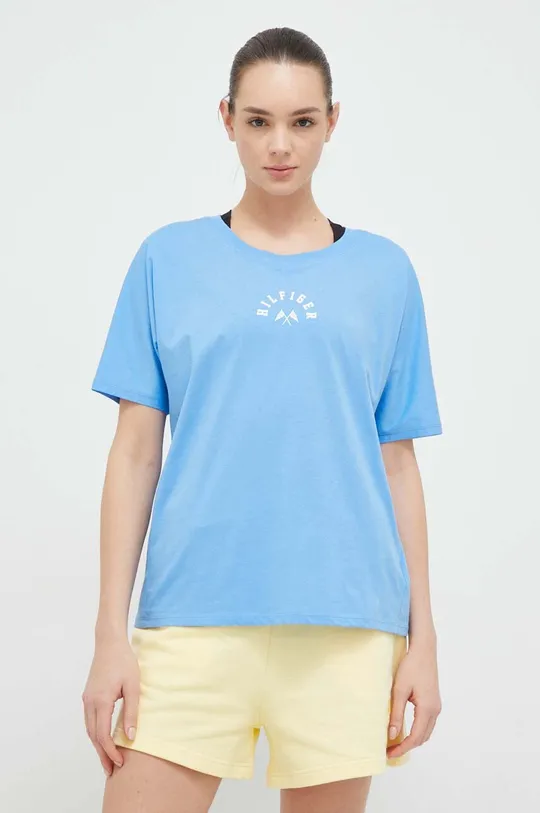 блакитний Бавовняна футболка Tommy Hilfiger