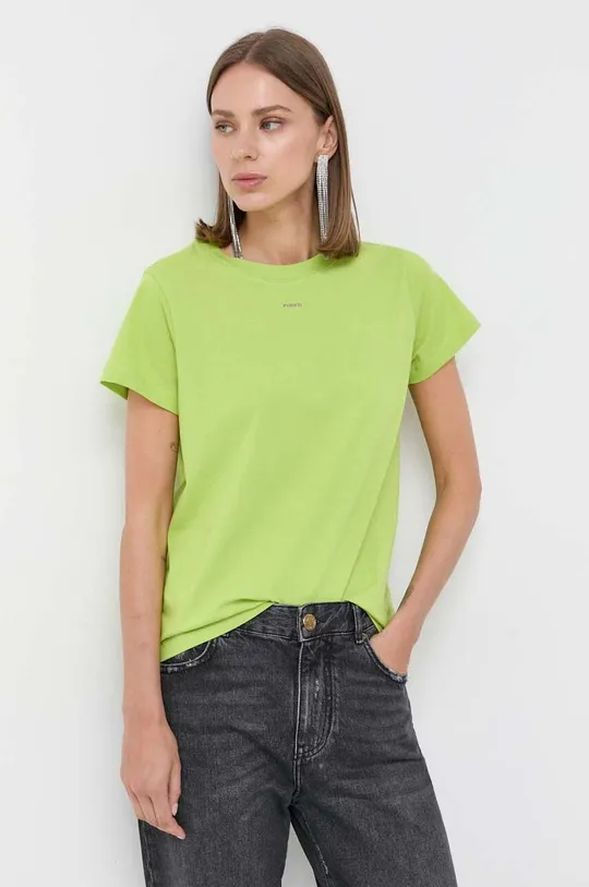 zielony Pinko t-shirt bawełniany