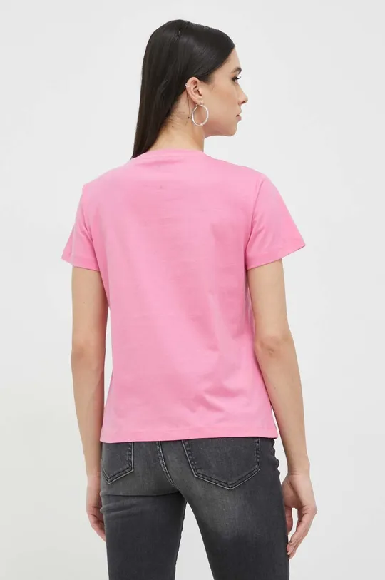 Βαμβακερό μπλουζάκι Pinko  Υλικό 1: 100% Βαμβάκι Υλικό 2: 95% Βαμβάκι, 5% Σπαντέξ Εφαρμογή: 100% Ύαλος