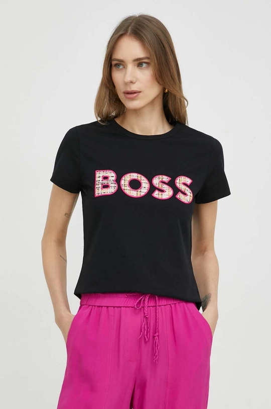 μαύρο Μπλουζάκι BOSS