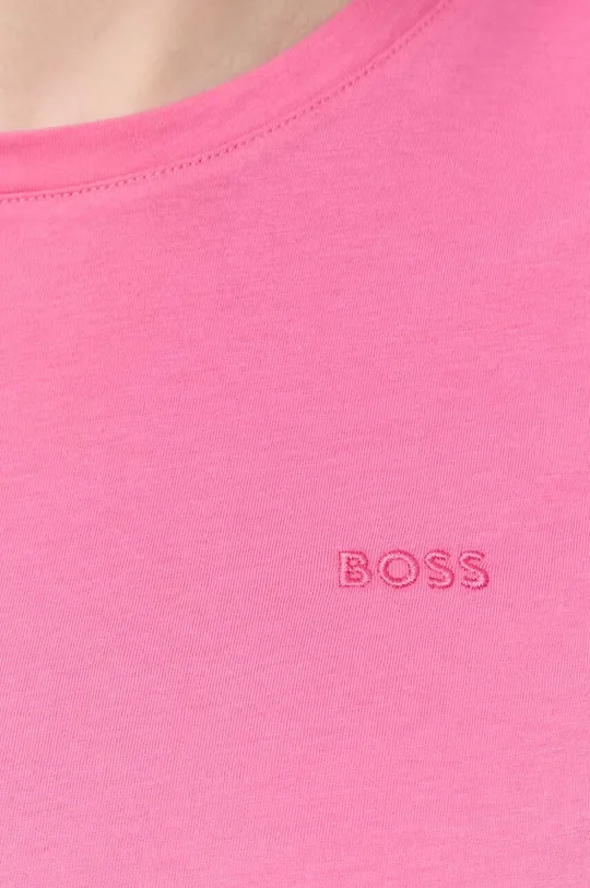 Бавовняна футболка BOSS Жіночий