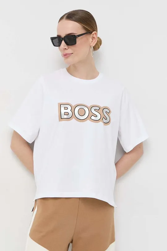λευκό Μπλουζάκι BOSS x Alica Schmidt Γυναικεία