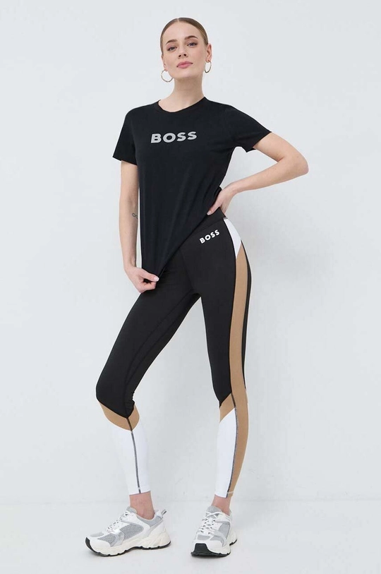 BOSS t-shirt bawełniany x Alica Schmidt czarny