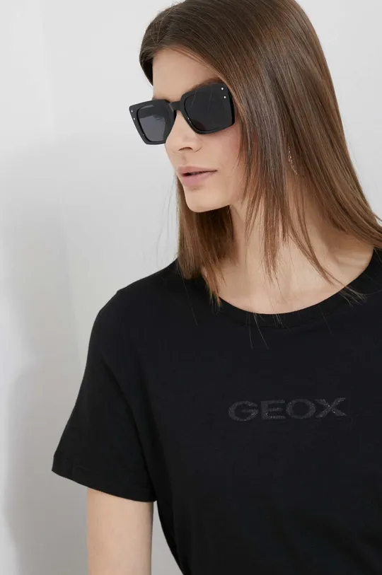 μαύρο Μπλουζάκι Geox