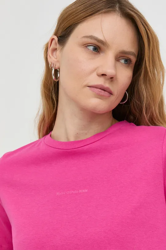 ružová Bavlnené tričko Marc O'Polo DENIM