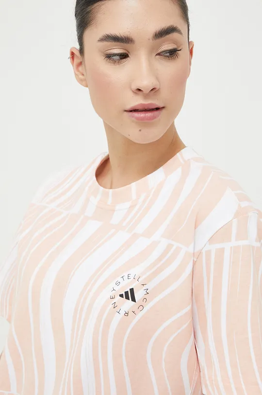 narančasta Pamučna majica adidas by Stella McCartney