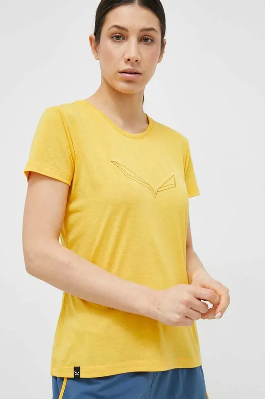 κίτρινο Αθλητικό μπλουζάκι Salewa Pure Eagle Frame Γυναικεία