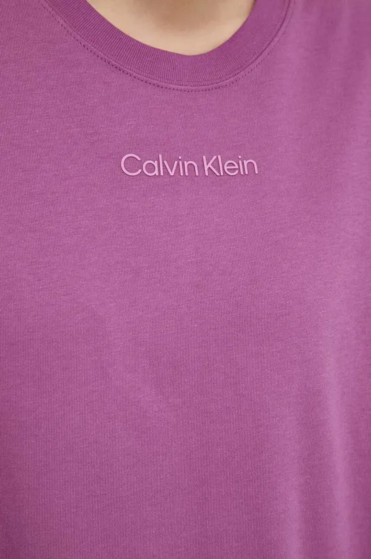 μωβ Αθλητικό μπλουζάκι Calvin Klein Performance Essentials