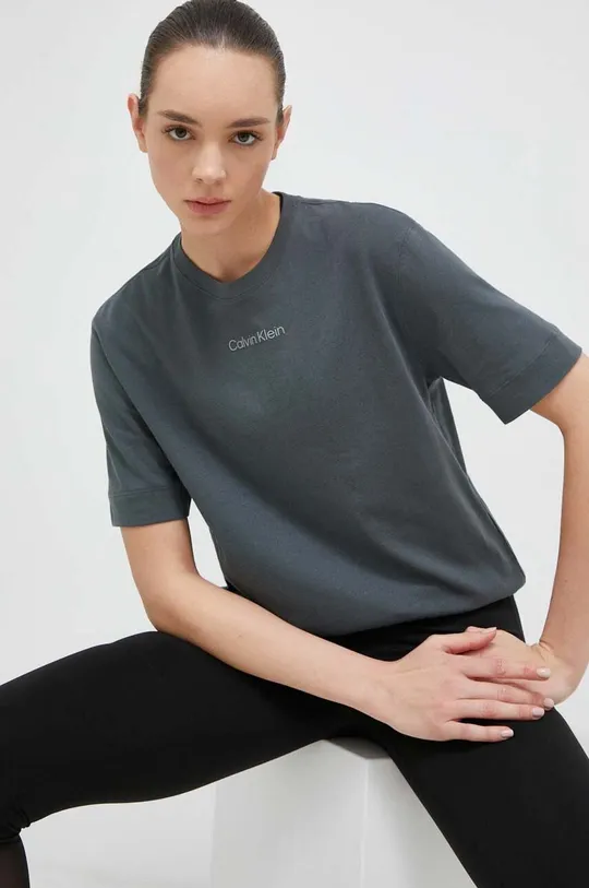 πράσινο Αθλητικό μπλουζάκι Calvin Klein Performance Essentials Γυναικεία