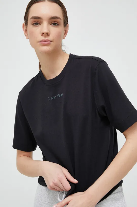 černá Sportovní tričko Calvin Klein Performance Essentials Dámský