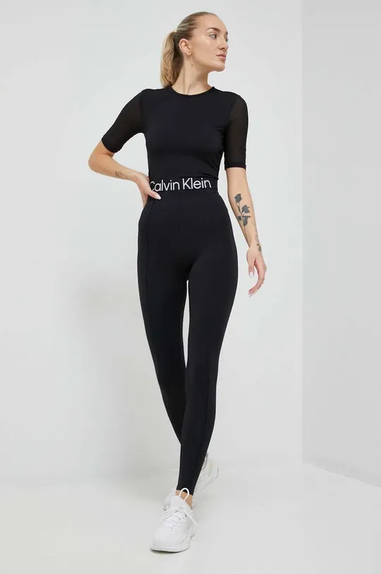 Μπλουζάκι προπόνησης Calvin Klein Performance Effect μαύρο