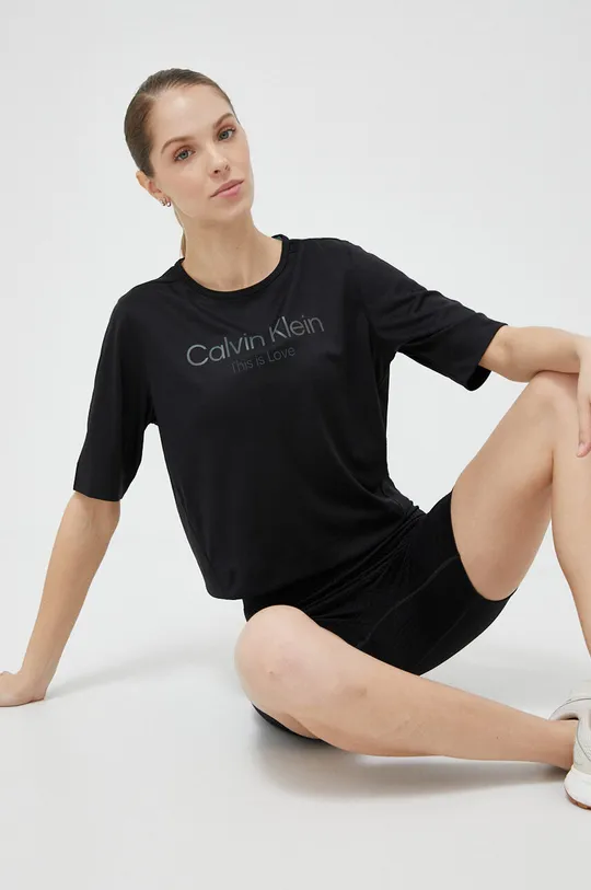 Majica kratkih rukava za trening Calvin Klein Performance Pride crna