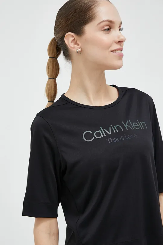 μαύρο Μπλουζάκι προπόνησης Calvin Klein Performance Pride