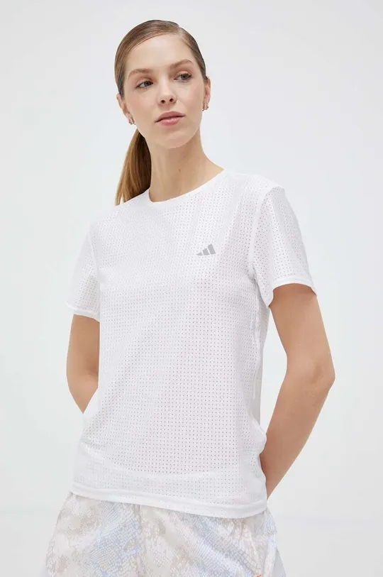 λευκό Μπλουζάκι για τρέξιμο adidas Performance Fast Γυναικεία