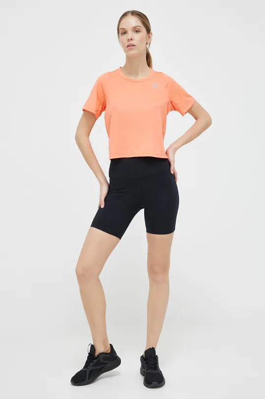 Μπλουζάκι για τρέξιμο adidas Performance Fast πορτοκαλί