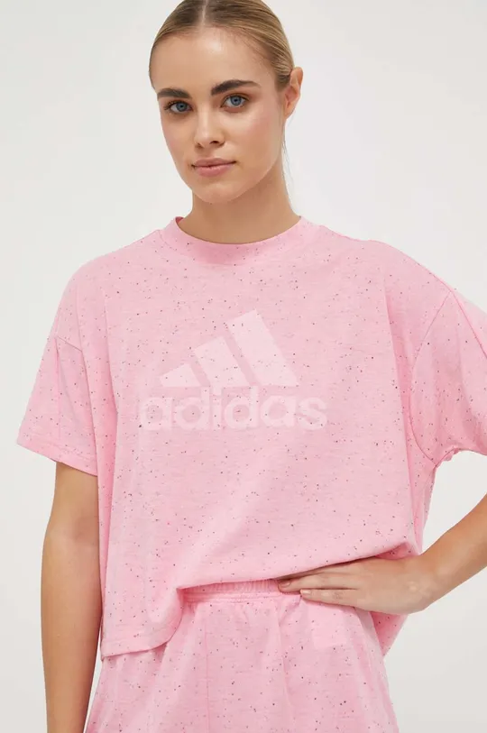ροζ Μπλουζάκι adidas Γυναικεία