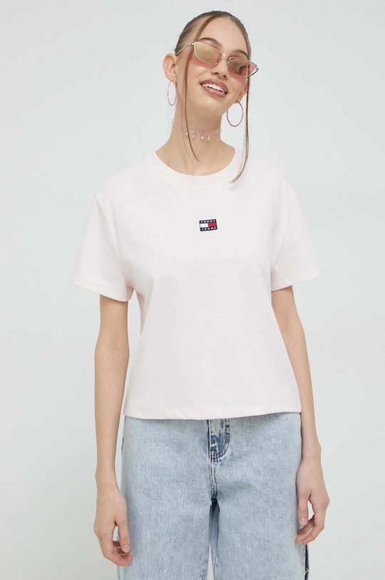 Tommy Jeans t-shirt różowy