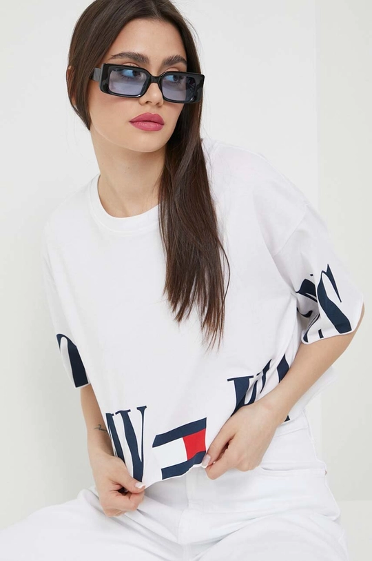 Tommy Jeans t-shirt bawełniany Damski