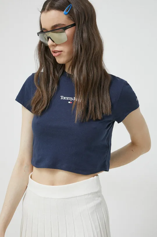 mornarsko modra Kratka majica Tommy Jeans Ženski