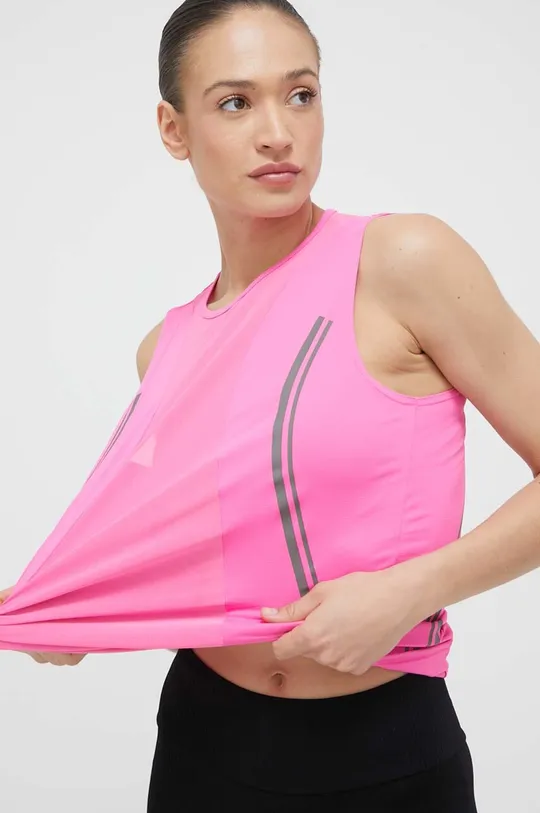 розовый Топ для бега adidas by Stella McCartney TruePace