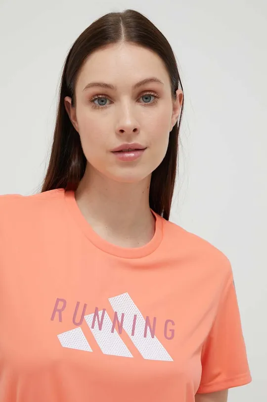 πορτοκαλί Μπλουζάκι για τρέξιμο adidas Performance