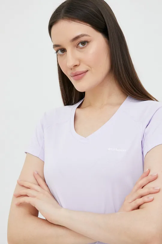 vijolična Športna kratka majica Columbia Zero Rules