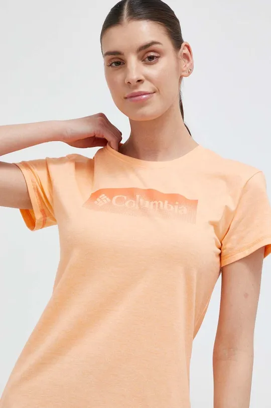oranžová Športové tričko Columbia Sun Trek
