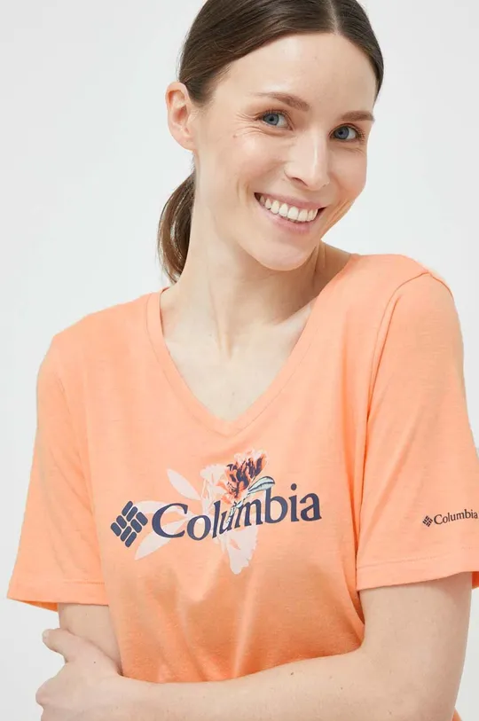 оранжевый Футболка Columbia