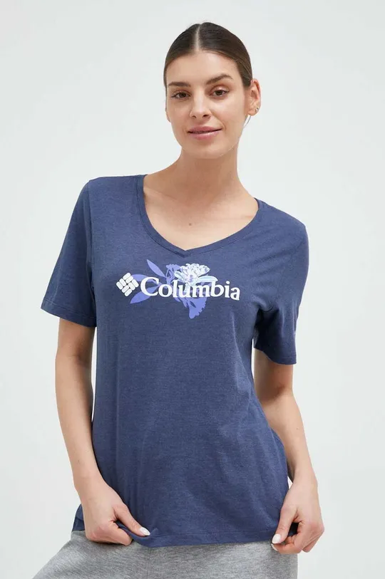modra Kratka majica Columbia Ženski