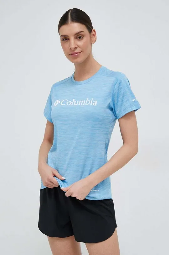 modrá Sportovní tričko Columbia Zero Rules Graphic Dámský