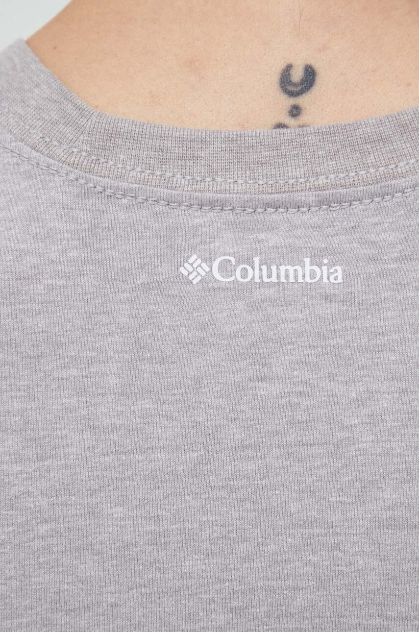 szary Columbia top bawełniany