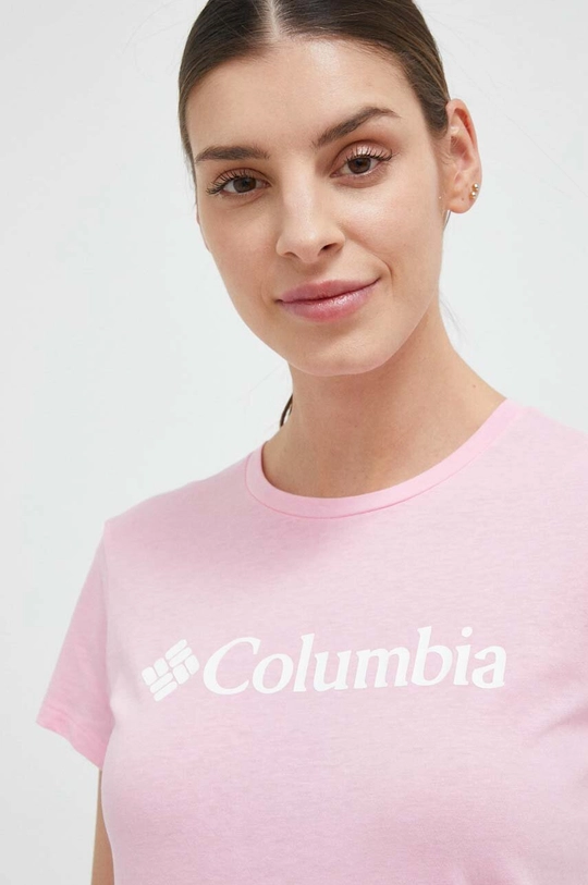 różowy Columbia t-shirt