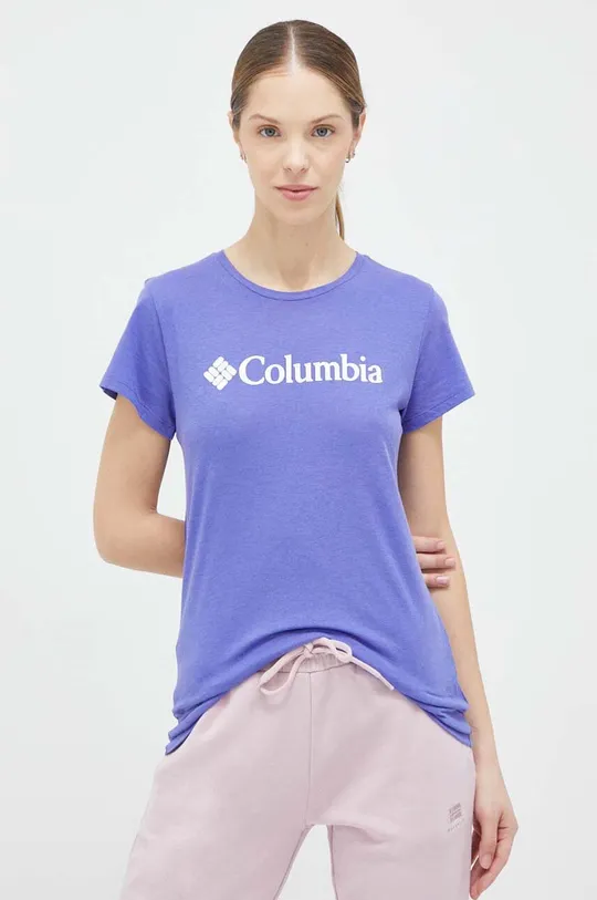 fioletowy Columbia t-shirt