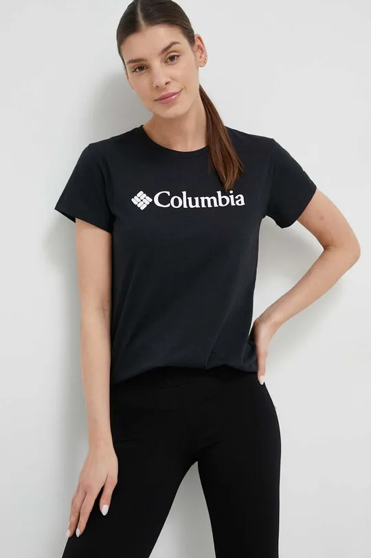 czarny Columbia t-shirt Damski