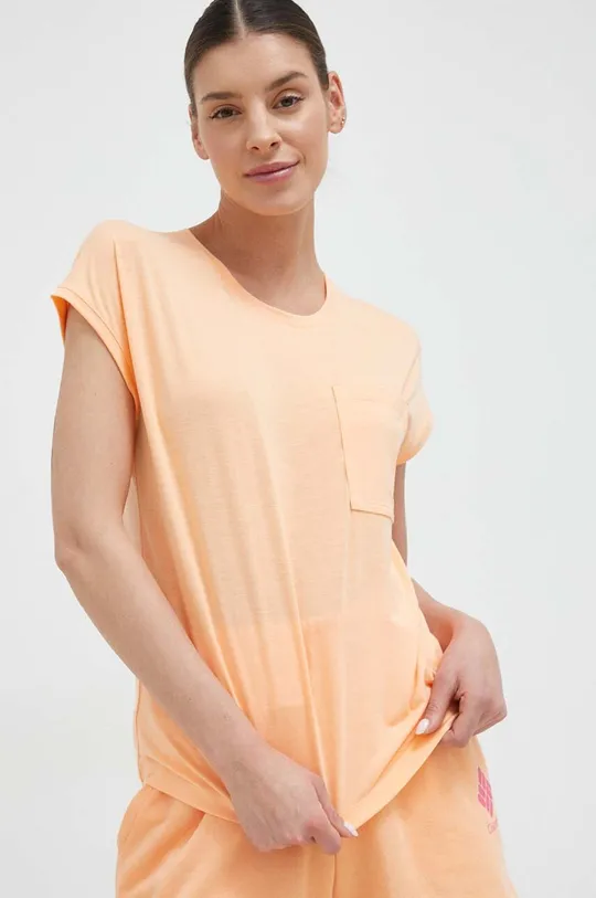 narančasta Sportska majica kratkih rukava Columbia Boundless Trek Ženski