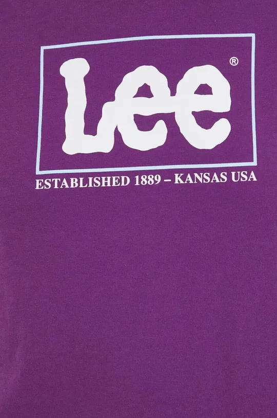 Βαμβακερό μπλουζάκι Lee Γυναικεία